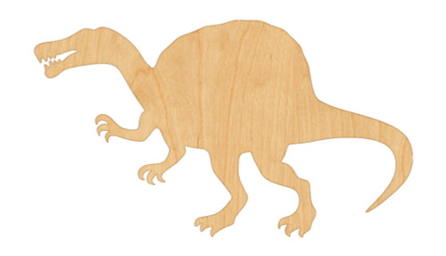 Spinosaurus Wood Cutout - Unfinished Baltic Birch Craft Shape