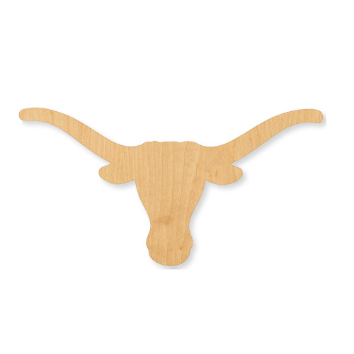 Unfinished Steer 3 Wood Cutout - Unfinished Baltic Birch Craft Shape