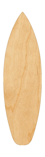 Unfinished Surf Board Wood Cutout for Door Hangers, Seasonal Decor and Paint Parties, Baltic Birch Craft Blank