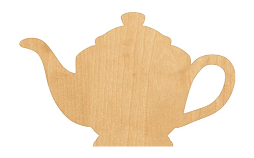 Unfinished Tea Pot 2 Wood Cutout for Door Hangers, Seasonal Decor and Paint Parties, Baltic Birch Craft Blank