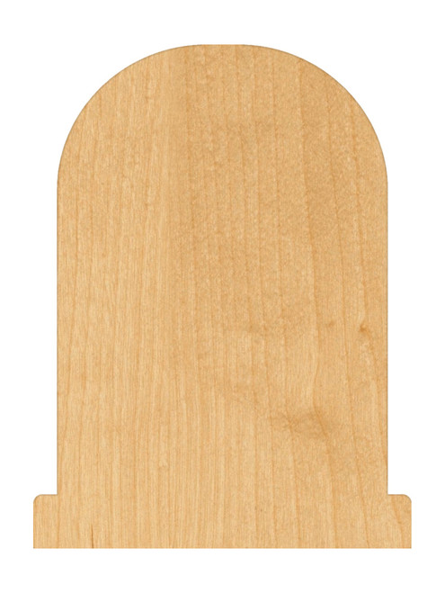 Unfinished Tombstone Wood Cutout for Door Hangers, Seasonal Decor and Paint Parties, Baltic Birch Craft Blank