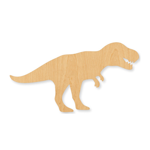 Unfinished Trex Copy Wood Cutout - Unfinished Baltic Birch Craft Shape