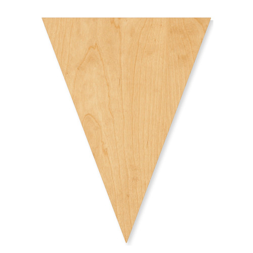 Unfinished Triangle Bunting Wood Cutout - Unfinished Baltic Birch Craft Shape