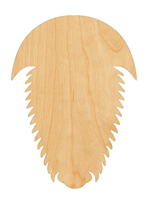 Unfinished Trilobite Wood Cutout for Door Hangers, Seasonal Decor and Paint Parties, Baltic Birch Craft Blank