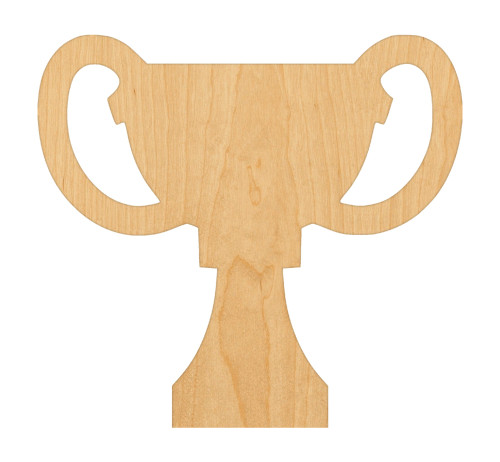 Unfinished Trophy Wood Cutout for Door Hangers, Seasonal Decor and Paint Parties, Baltic Birch Craft Blank