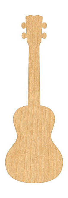 Unfinished Ukulele Wood Cutout for Door Hangers, Seasonal Decor and Paint Parties, Baltic Birch Craft Blank