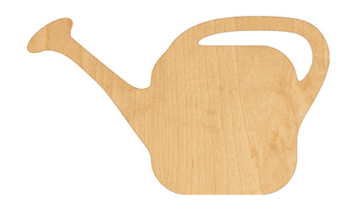 Unfinished Watering Can Wood Cutout for Door Hangers, Seasonal Decor and Paint Parties, Baltic Birch Craft Blank