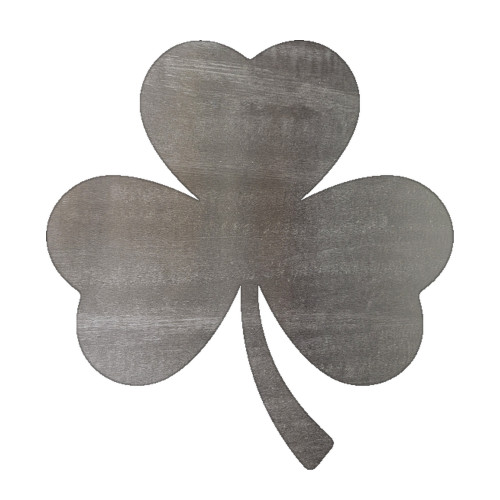 Shamrock Steel Cutout Shape - Raw Metal Wall Art and Craft Supply