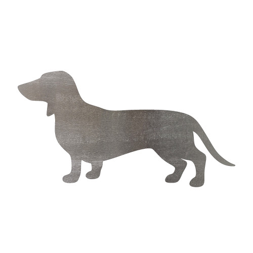 Dachshund Steel Cutout Shape, Raw Metal Wall Art and Craft Supply