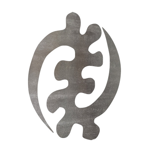 Gye Nyame Steel Cutout Shape, Raw Metal Wall Art and Craft Supply