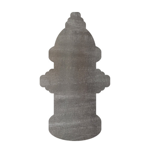 Fire Hydrant Steel Cutout Shape - Raw Metal Wall Art and Craft Supply
