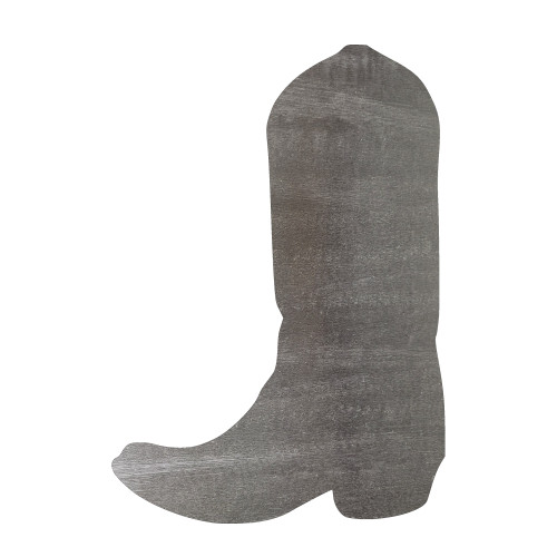 Cowboy Boot 2 Steel Cutout Shape - Raw Metal Wall Art and Craft Supply