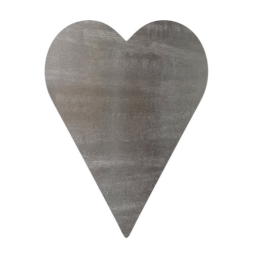 Long Heart Steel Cutout Shape, Raw Metal Wall Art and Craft Supply