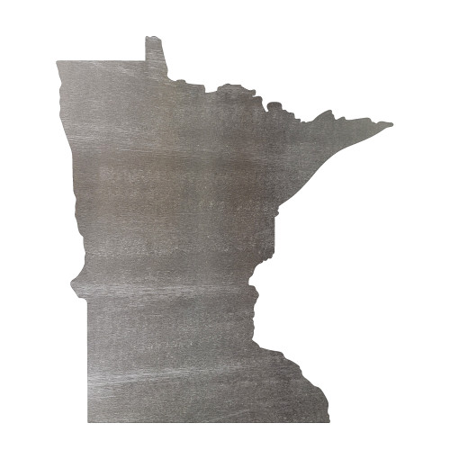 Minnesota Steel Cutout Shape, Raw Metal Wall Art and Craft Supply