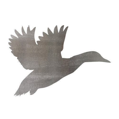 Duck 2 Steel Cutout Shape - Raw Metal Wall Art and Craft Supply