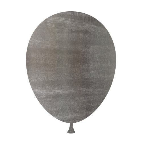 Balloon Outline Steel Cutout Shape - Raw Metal Wall Art and Craft Supply