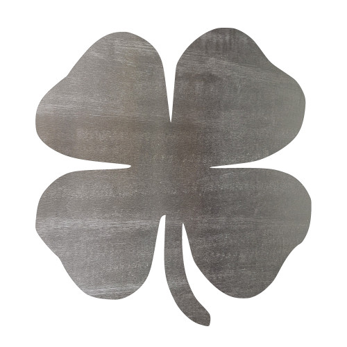 Clover 2 Steel Cutout Shape - Raw Metal Wall Art and Craft Supply