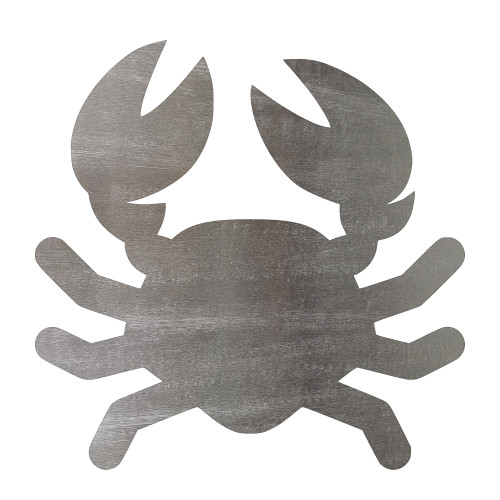 Cartoon Crab 2 Steel Cutout Shape, Raw Metal Wall Art and Craft Supply