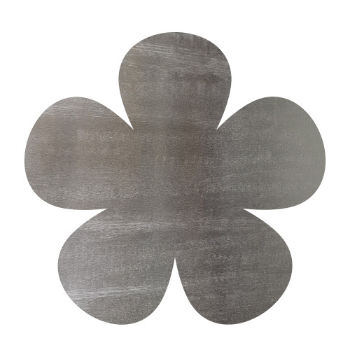 Flower Steel Cutout Shape - Raw Metal Wall Art and Craft Supply