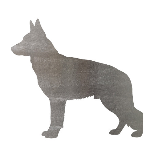 German Shepherd Steel Cutout Shape, Raw Metal Wall Art and Craft Supply