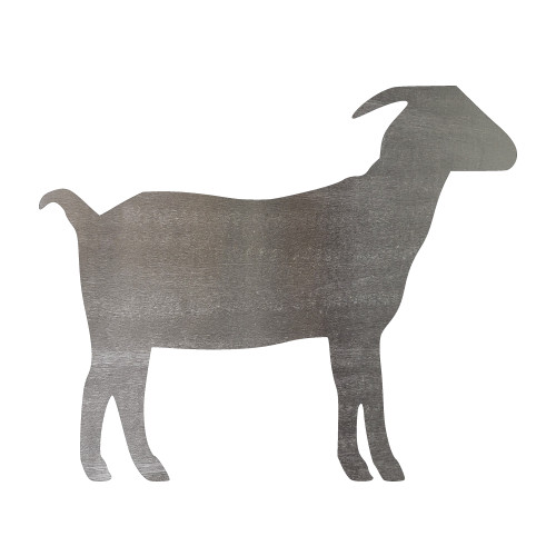 Goat 2 Steel Cutout Shape - Raw Metal Wall Art and Craft Supply