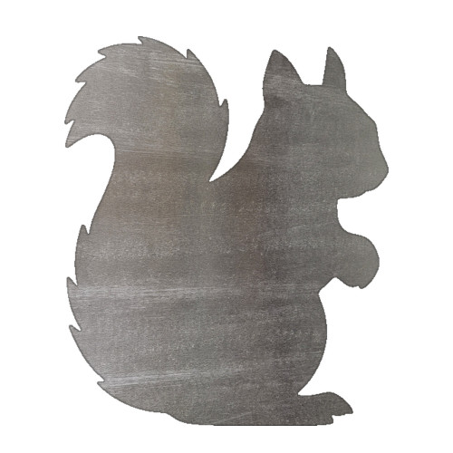 Squirrel Steel Cutout Shape - Raw Metal Wall Art and Craft Supply