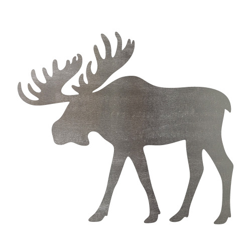 Moose Steel Cutout Shape - Raw Metal Wall Art and Craft Supply