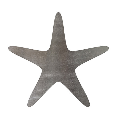 Starfish Steel Cutout Shape - Raw Metal Wall Art and Craft Supply