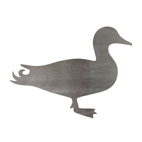 Mallard Duck Steel Cutout Shape - Raw Metal Wall Art and Craft Supply