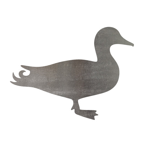 Mallard Duck Steel Cutout Shape, Raw Metal Wall Art and Craft Supply