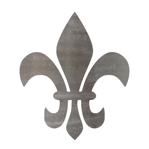 Fleur De Lis 2 Steel Cutout Shape, Raw Metal Wall Art and Craft Supply