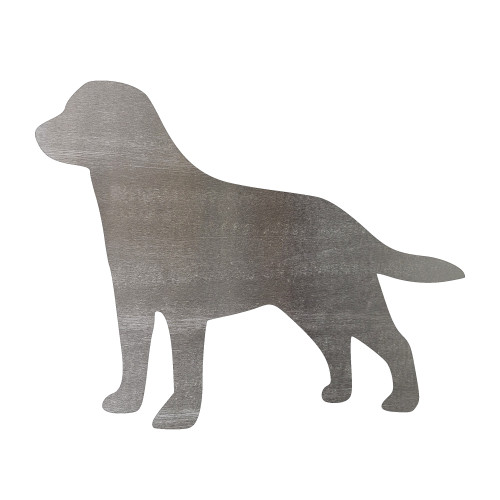 Dog Lab Steel Cutout Shape, Raw Metal Wall Art and Craft Supply