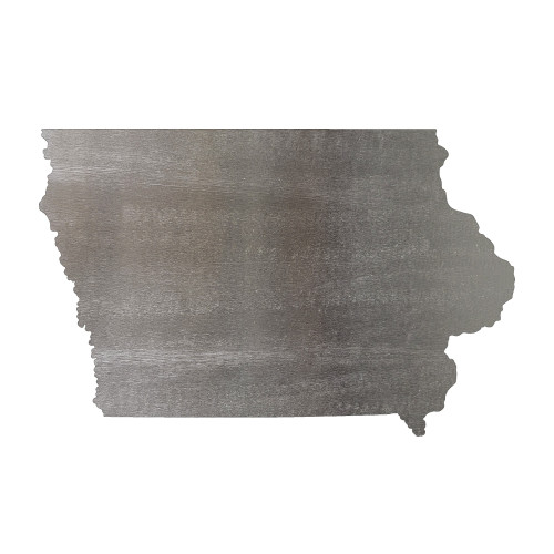 Iowa Steel Cutout Shape, Raw Metal Wall Art and Craft Supply