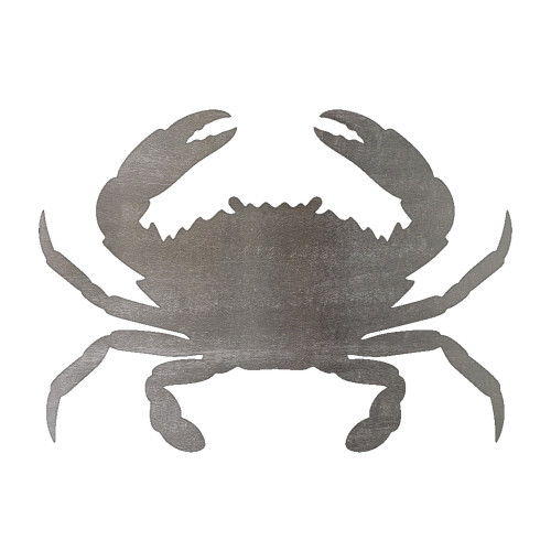 Crab Steel Cutout Shape - Raw Metal Wall Art and Craft Supply