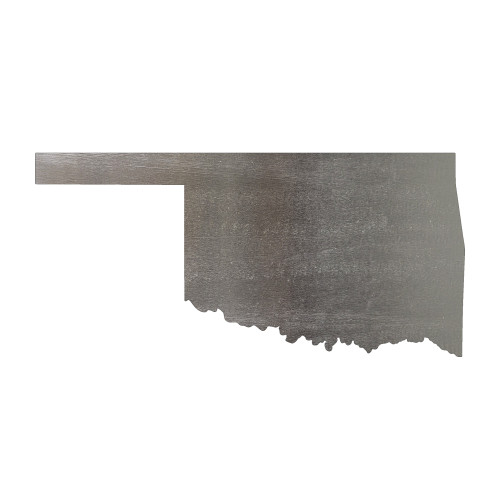 Oklahoma Steel Cutout Shape, Raw Metal Wall Art and Craft Supply