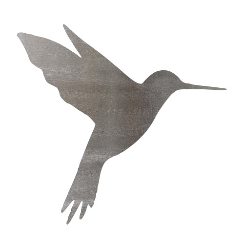Hummingbird 2 Steel Cutout Shape, Raw Metal Wall Art and Craft Supply