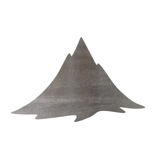 Mountain Steel Cutout Shape - Raw Metal Wall Art and Craft Supply