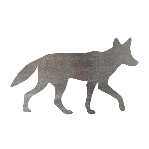 Coyote Steel Cutout Shape - Raw Metal Wall Art and Craft Supply