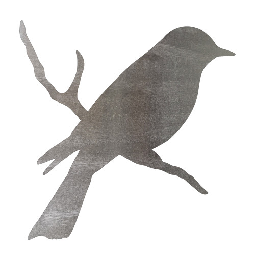 Bird Steel Cutout Shape - Raw Metal Wall Art and Craft Supply