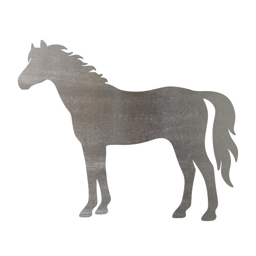 Horse Steel Cutout Shape - Raw Metal Wall Art and Craft Supply