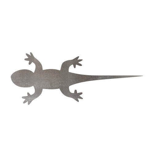 Lizard Steel Cutout Shape - Raw Metal Wall Art and Craft Supply