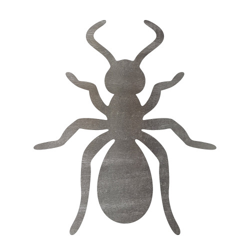 Ant Steel Cutout Shape, Raw Metal Wall Art and Craft Supply