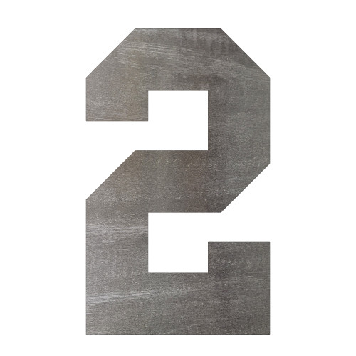 Number 6 Steel Cutout Shape, Raw Metal Wall Art and Craft Supply