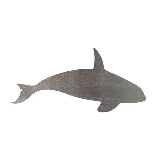 Killer Whale Steel Cutout Shape, Raw Metal Wall Art and Craft Supply