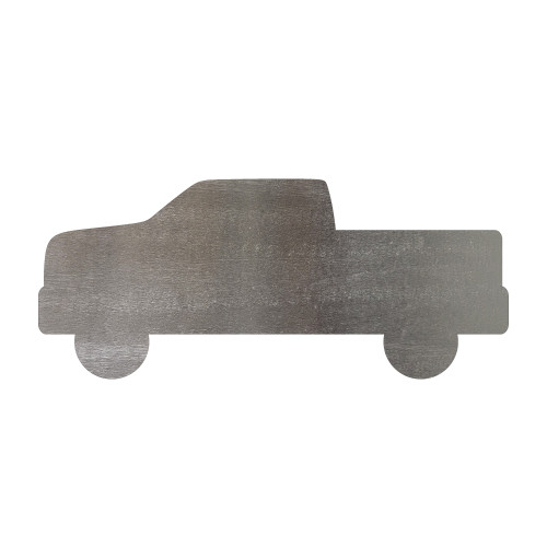 Pickup Truck Steel Cutout Shape - Raw Metal Wall Art and Craft Supply