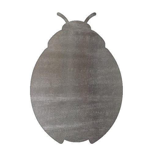 Ladybug Steel Cutout Shape - Raw Metal Wall Art and Craft Supply