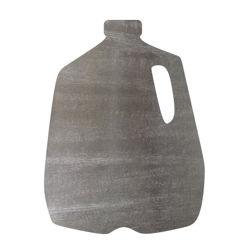 Milk Jug Steel Cutout Shape - Raw Metal Wall Art and Craft Supply