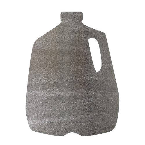 Milk Jug Steel Cutout Shape, Raw Metal Wall Art and Craft Supply