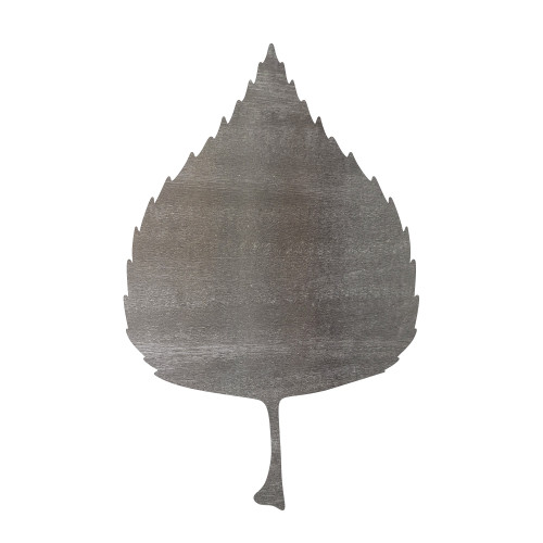 Birch Leaf Steel Cutout Shape - Raw Metal Wall Art and Craft Supply