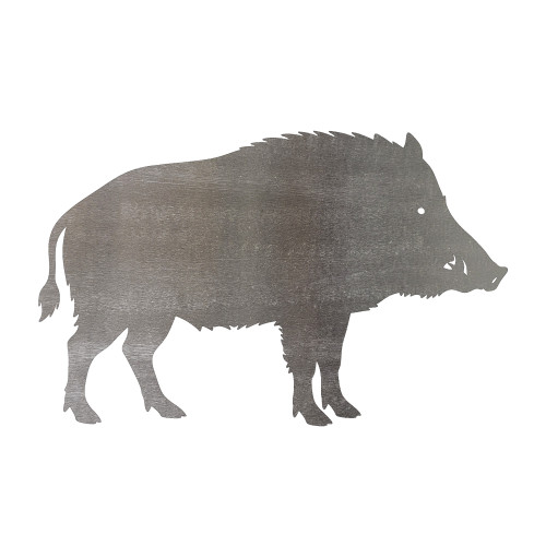 Boar Steel Cutout Shape, Raw Metal Wall Art and Craft Supply